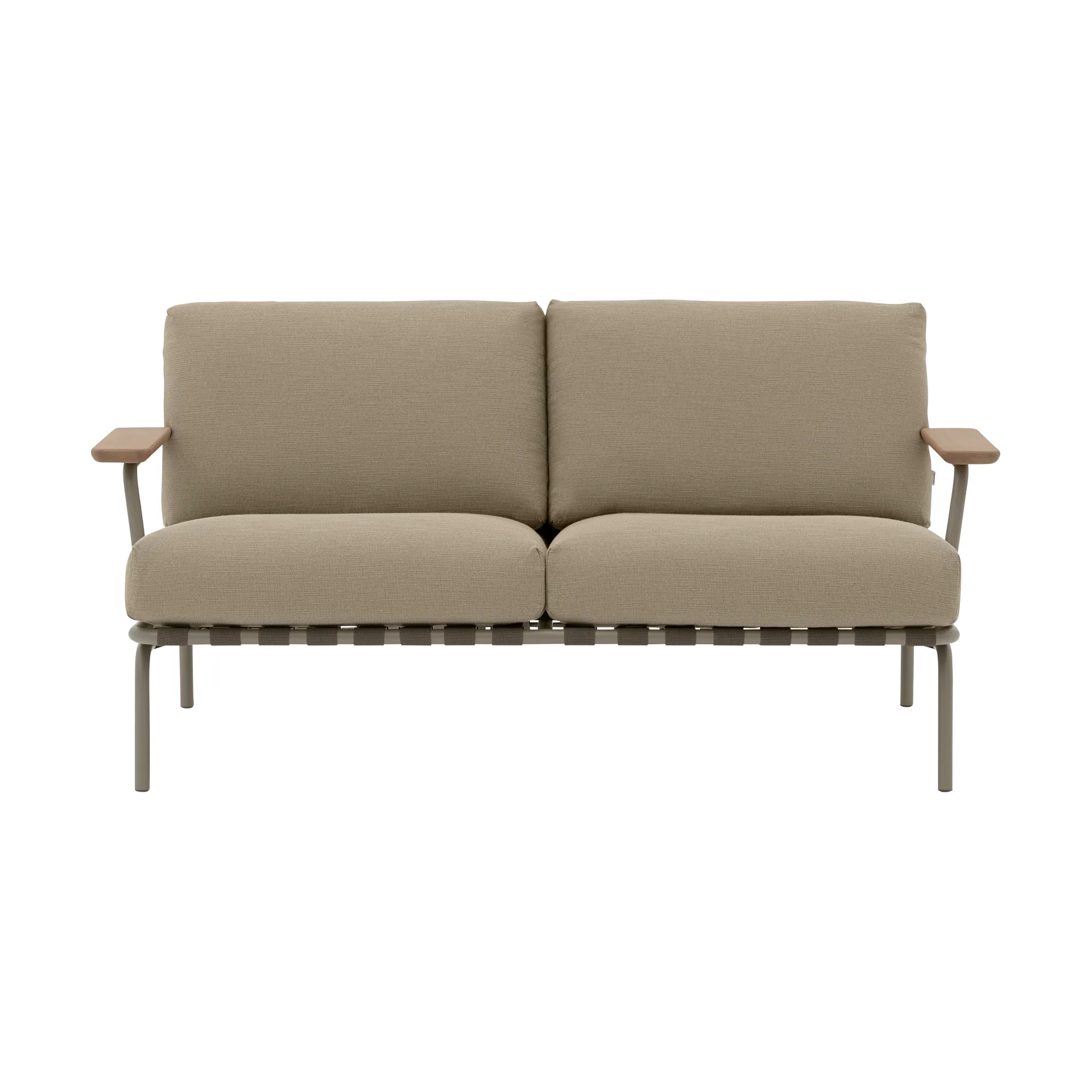 Settle 2-sits soffa, Ribbed Weave 5 Taupe Muuto