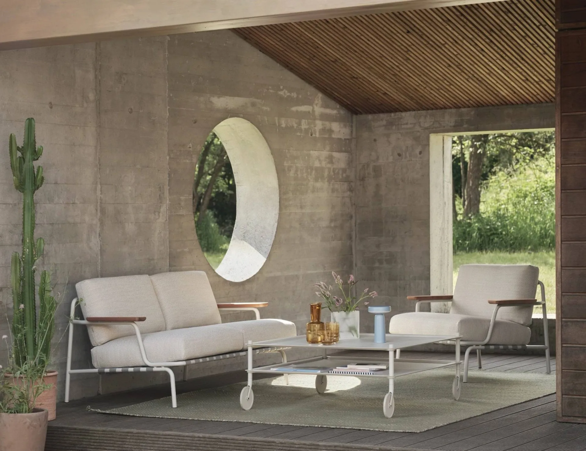 Settle Lounge Chair loungefåtölj, Laze 1 Grey Muuto