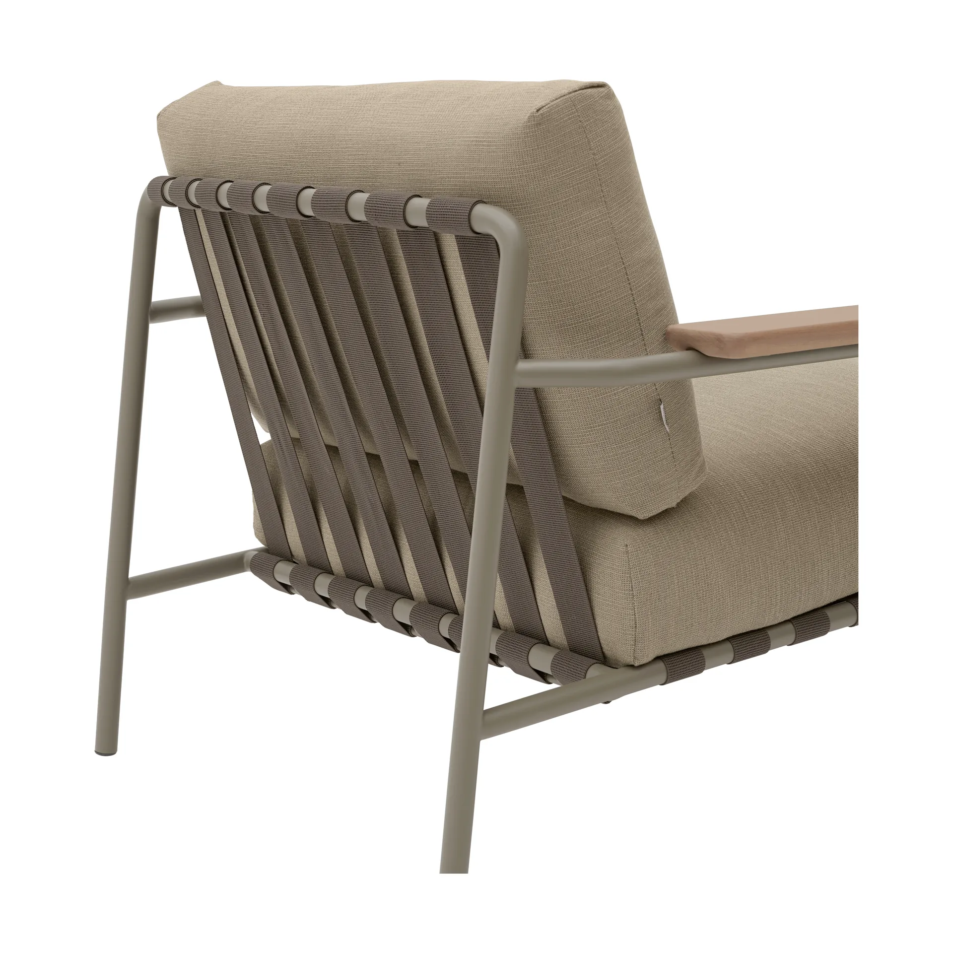 Settle Lounge Chair loungefåtölj, Ribbed Weave 5 Taupe Muuto
