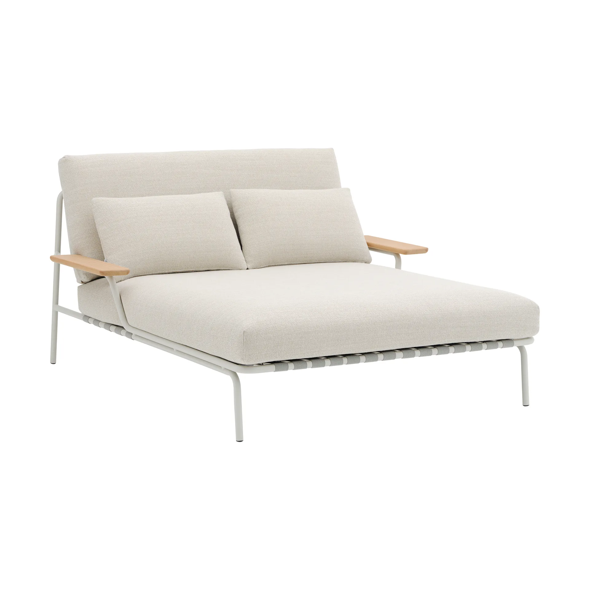Settle loungesäng, Laze 1-grey, med armstöd Muuto