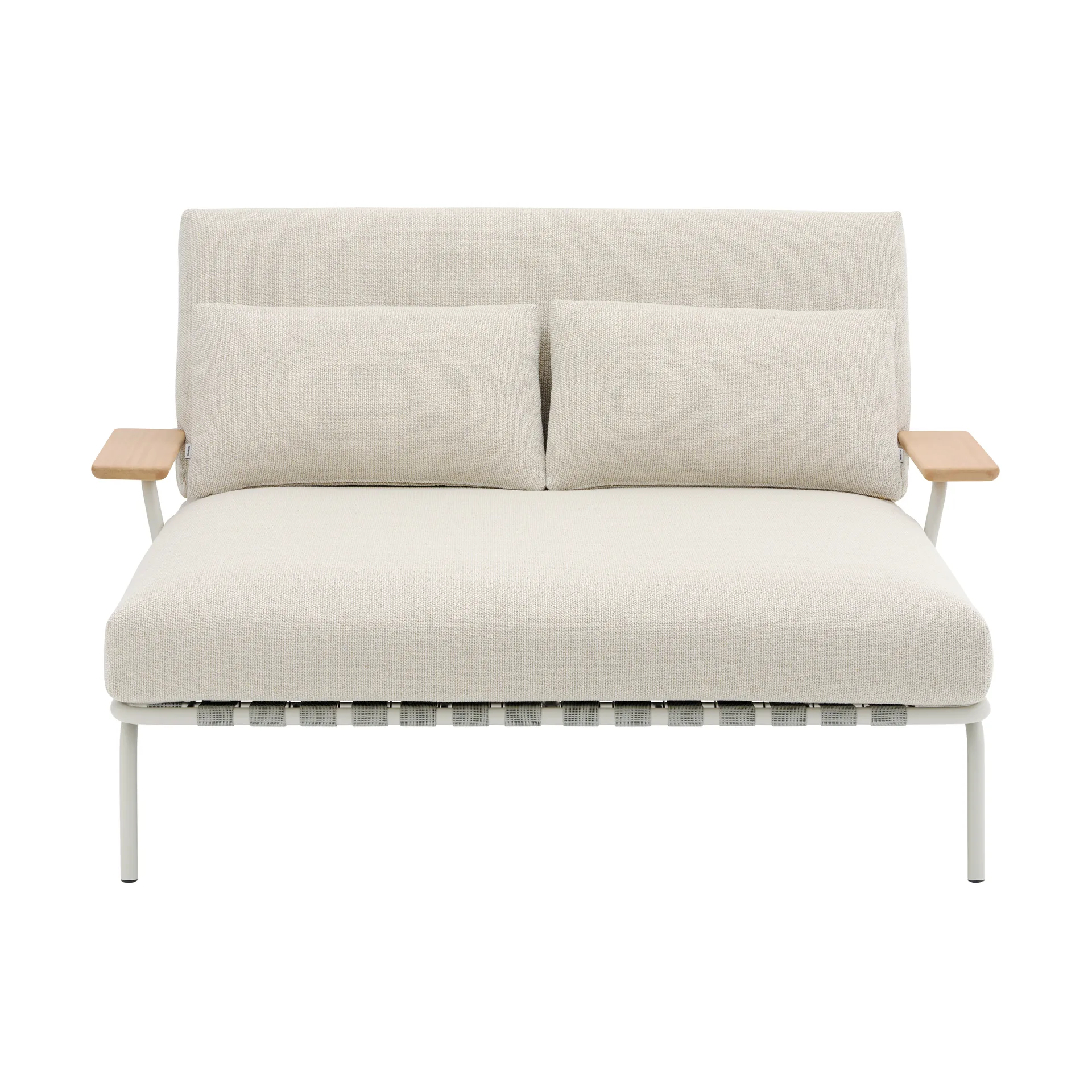 Settle loungesäng, Laze 1-grey, med armstöd Muuto