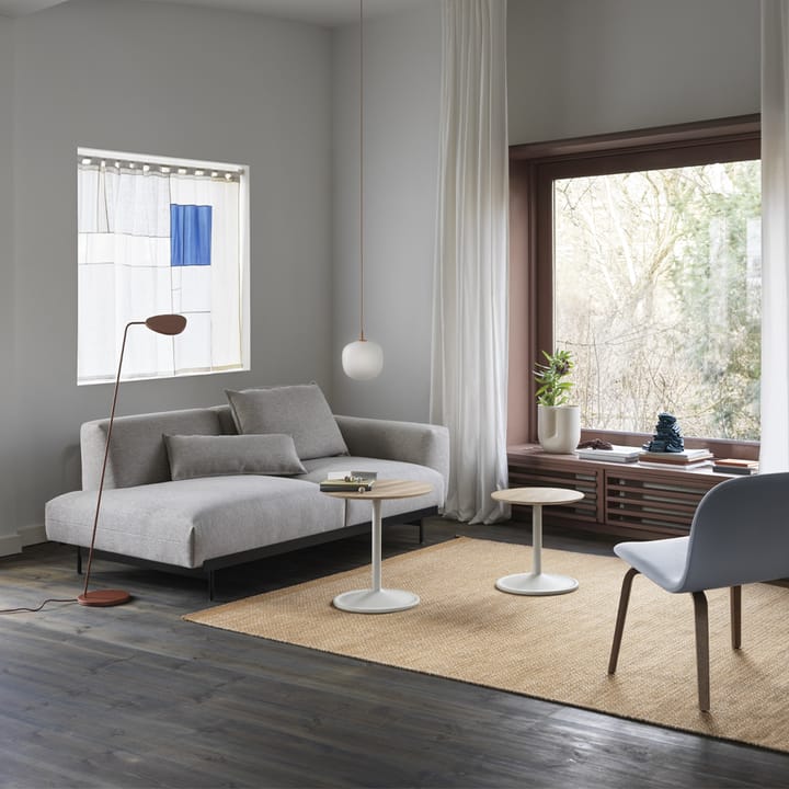 Soft sidobord Ø41cm, Orange laminate H: 40 cm Muuto
