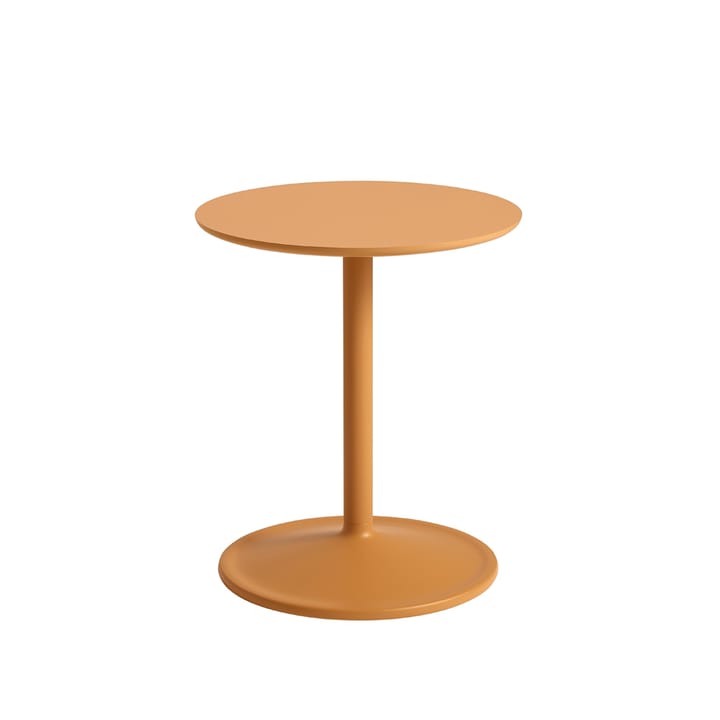 Soft sidobord Ø41cm - Orange laminate H: 48 cm - Muuto