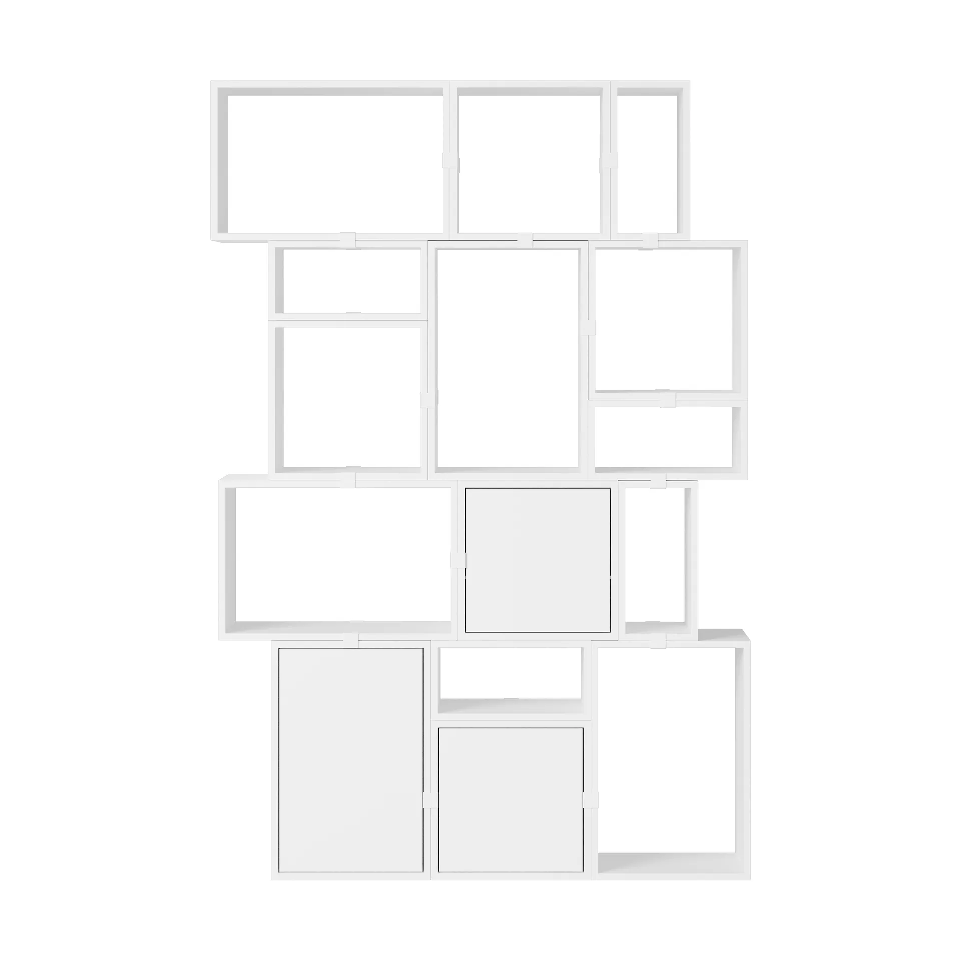 Stacked förvaringssystem bokhylla konfiguration 2, White Muuto