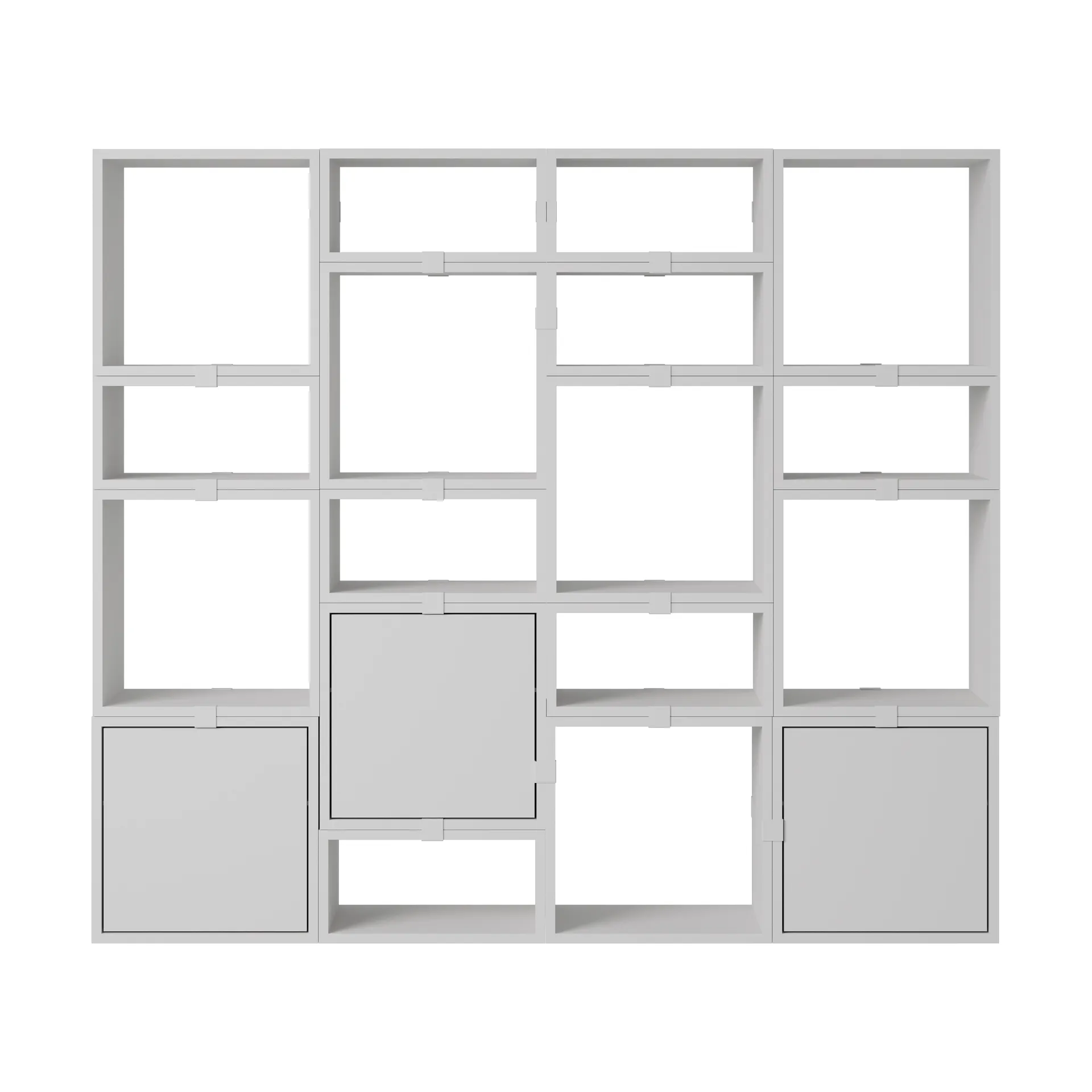 Stacked förvaringssystem bokhylla konfiguration 4, Grey Muuto
