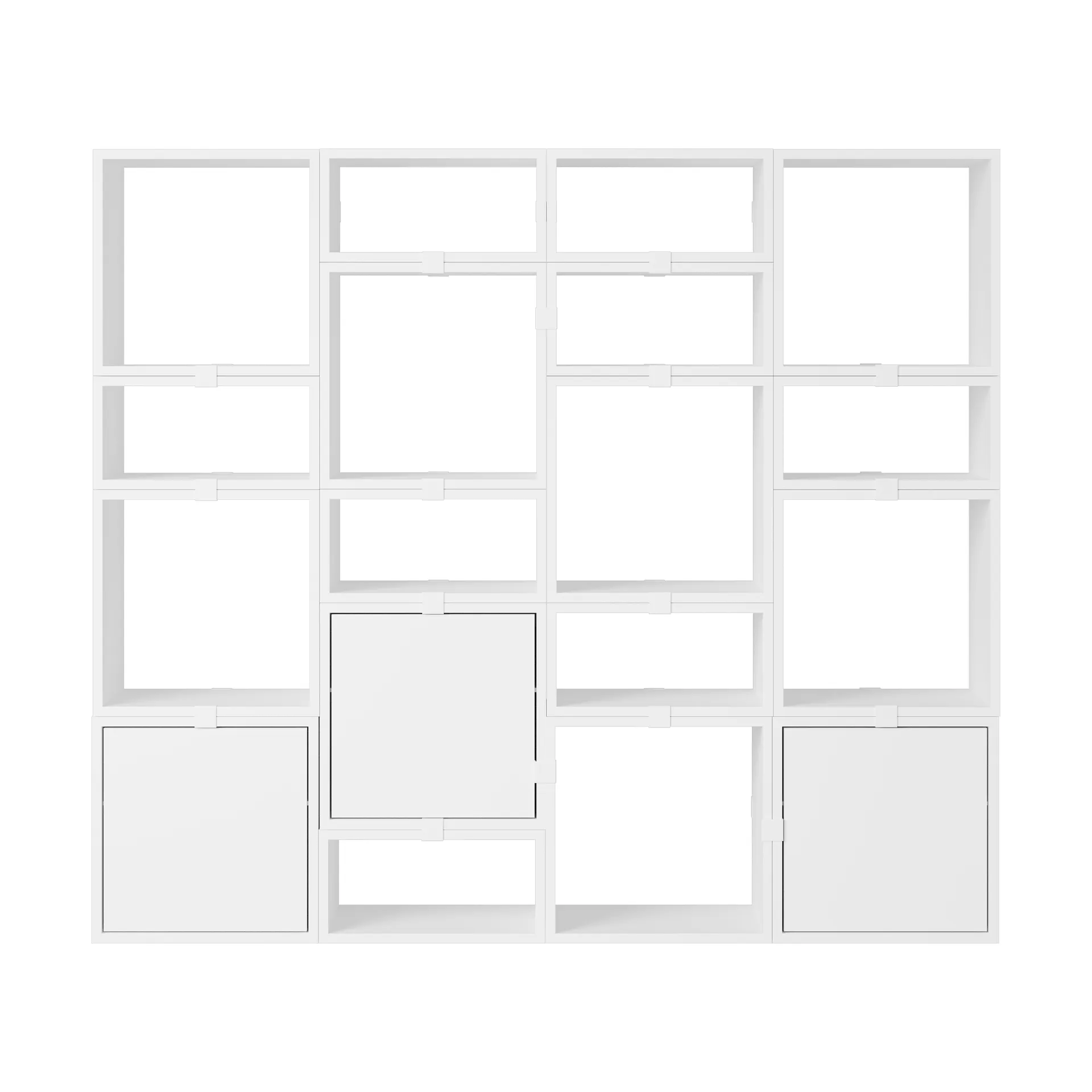 Stacked förvaringssystem bokhylla konfiguration 4, White Muuto