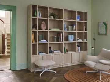 Stacked förvaringssystem Bookcase Configuration 1 - Oak - Muuto