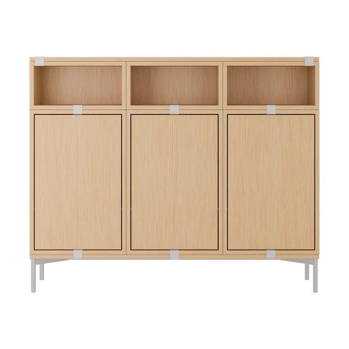 Stacked förvaringssystem Sideboard Configuration 3 - Oak - Muuto