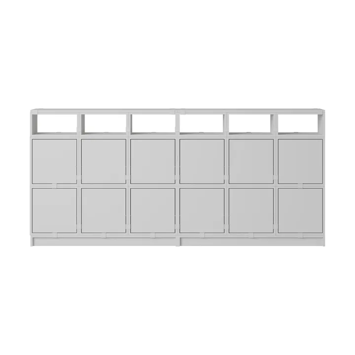 Stacked förvaringssystem sideboard konfiguration 1 - Grey - Muuto