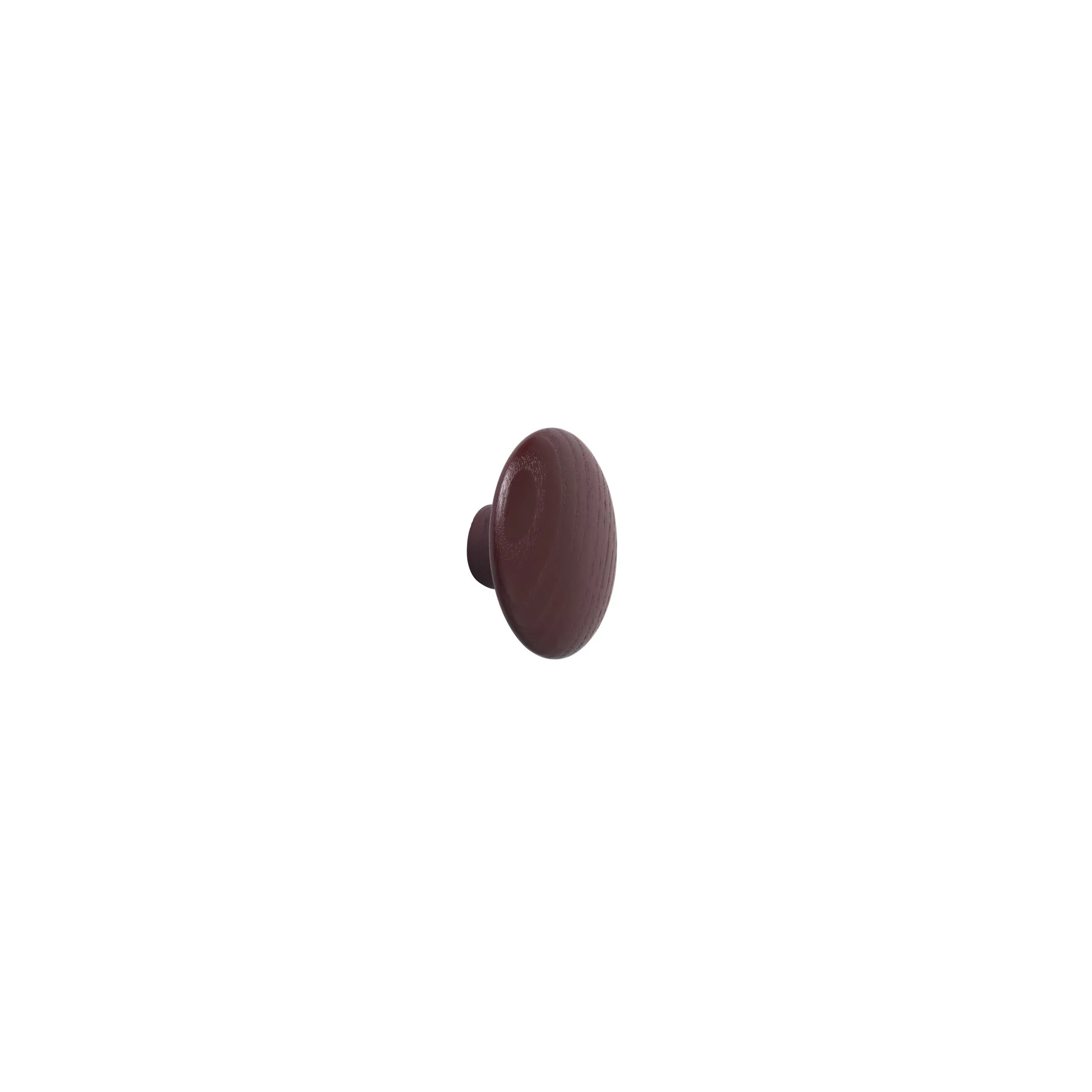 The Dots klädkrok burgundy, Ø6,5 cm Muuto