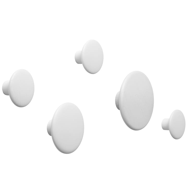 The Dots klädkrok vit, Ø17 cm Muuto