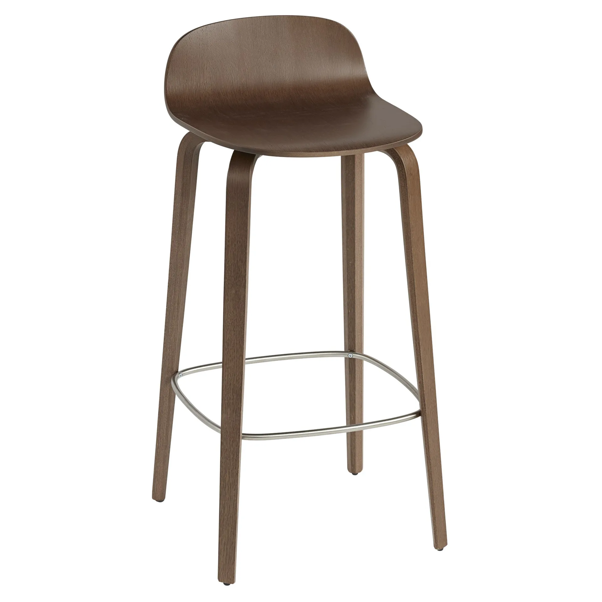 Visu barstol 75 cm, Stained dark brown  Muuto
