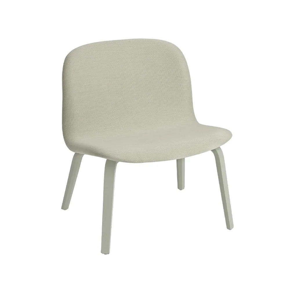 Visu loungefåtölj klädd stol, Balder 912-Dusty green Muuto