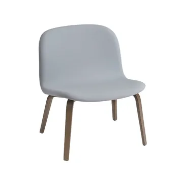 Visu loungefåtölj klädd stol - Steelcut 120-Brown stained oak - Muuto
