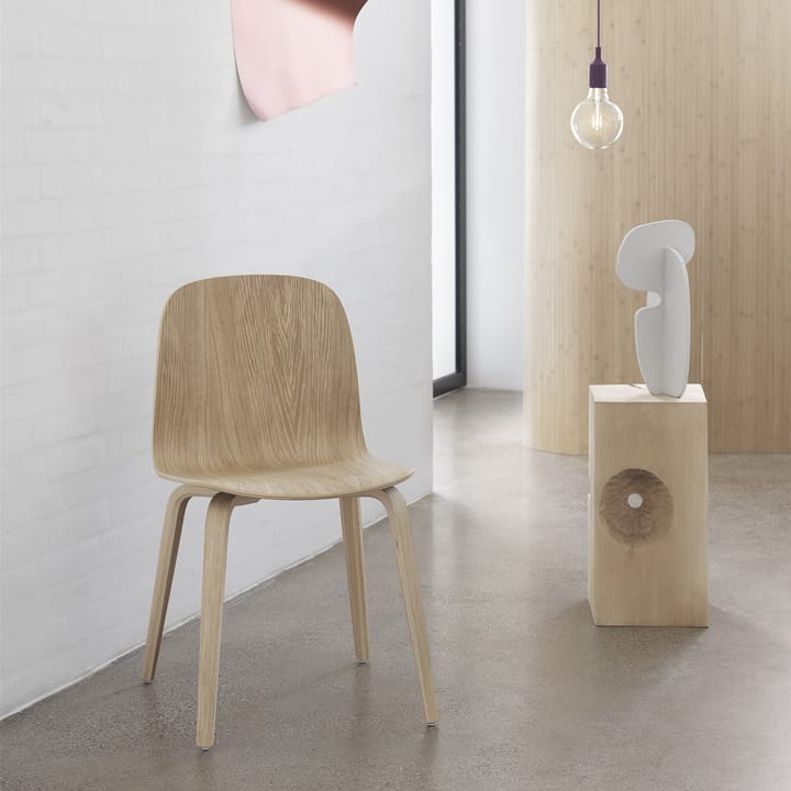 Visu stol träbas, Oak Muuto