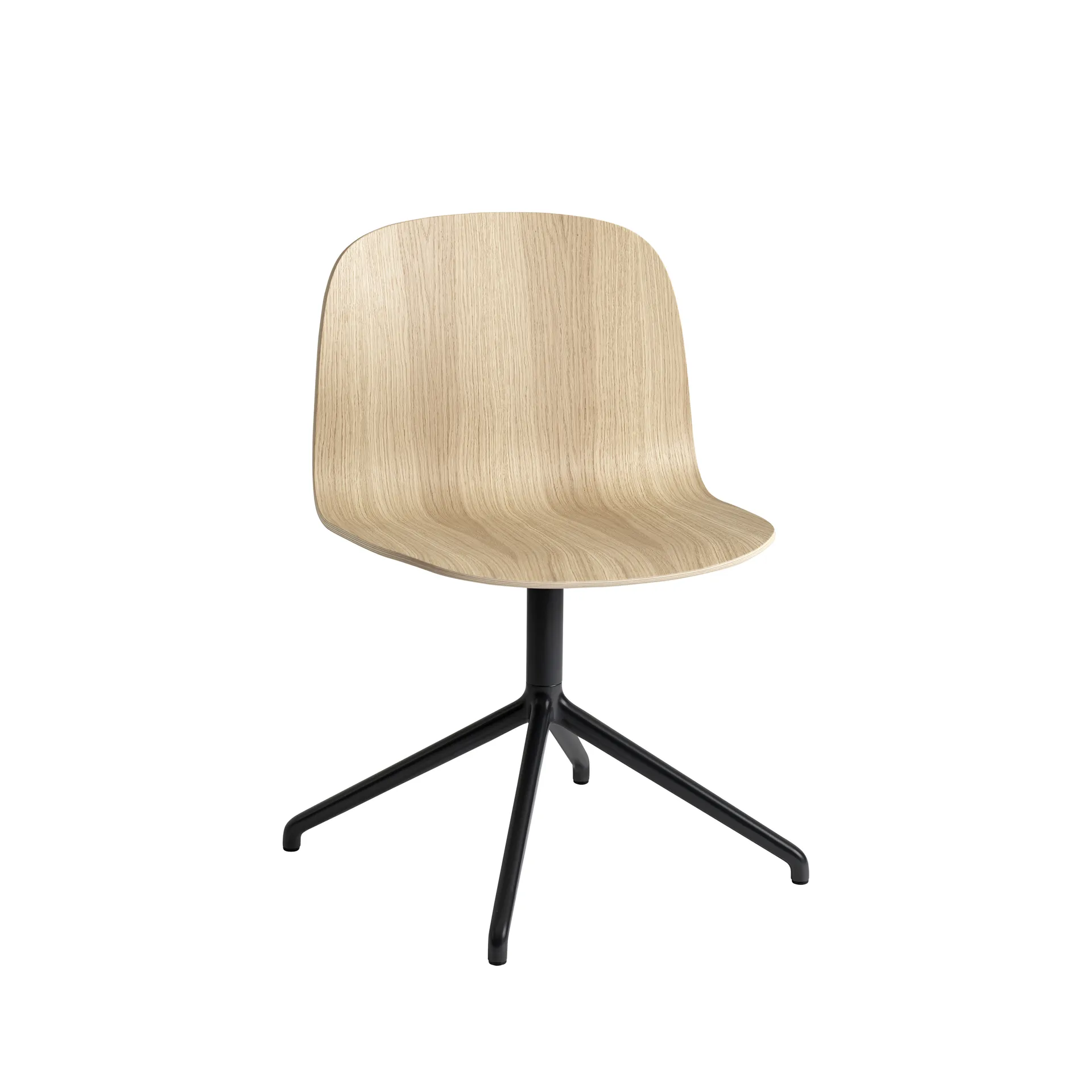 Visu Wide stol, Oak-Swivel base Muuto