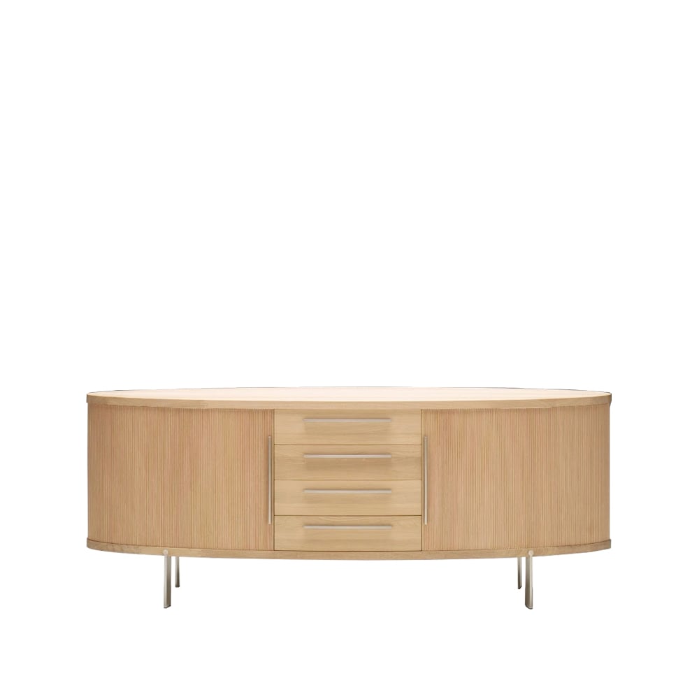 Naver Collection AK 1300 skänk ek vitolja, oval | Skandinavisk Design | Sideboards & Skänkar | Beige
