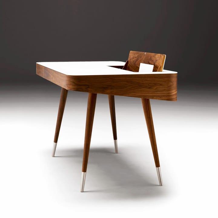 AK 1330 skrivbord, ek vitolja/vit, corian topp Naver Collection