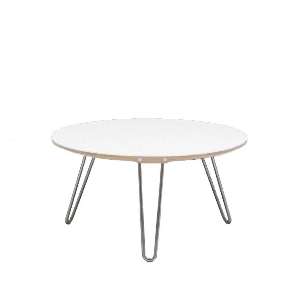 AK 1811 soffbord, corian/ek vitolja, högt, ben rostfritt stål Naver Collection