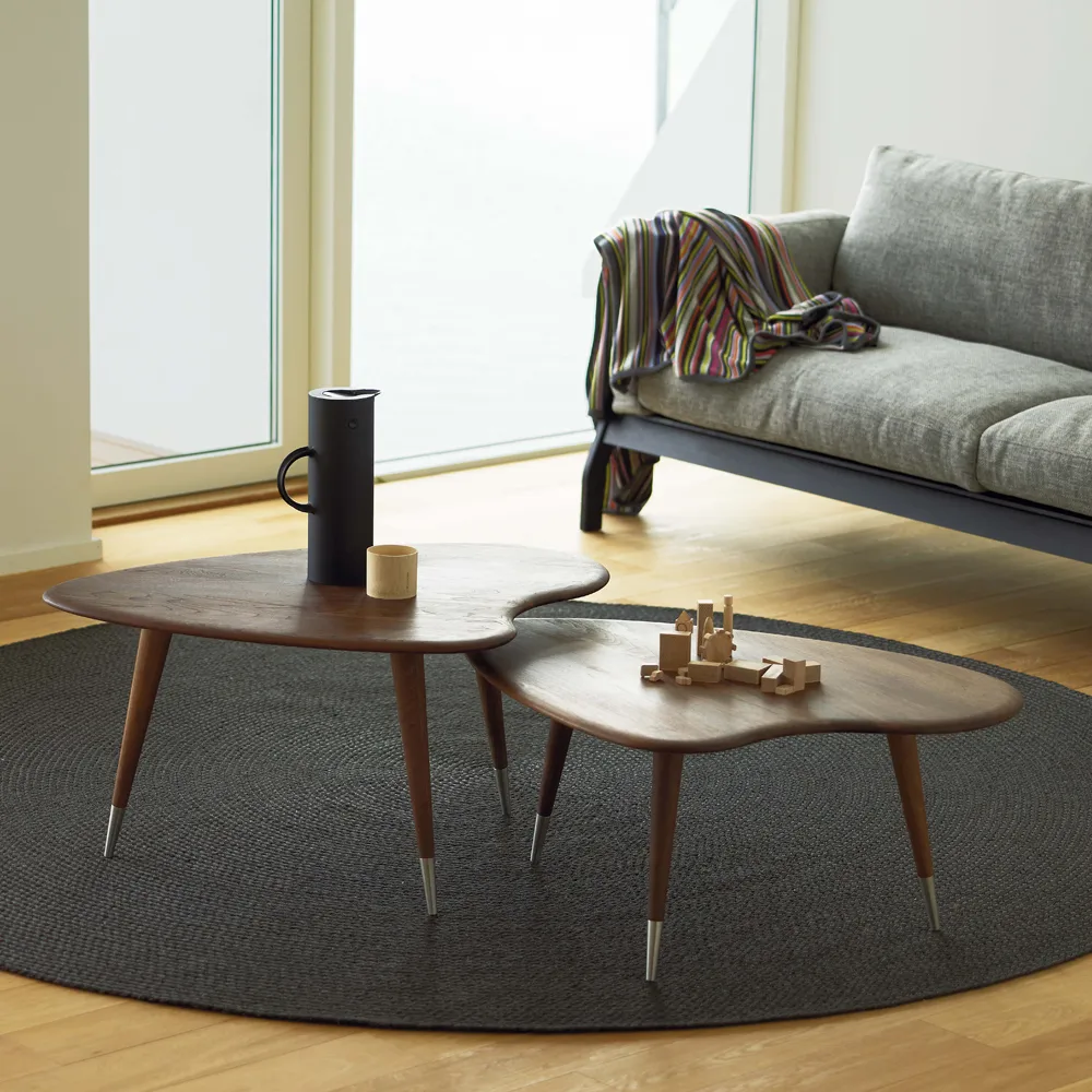 AK 2560 soffbord, ask svartbets, 40, fötter i rostfritt stål Naver Collection