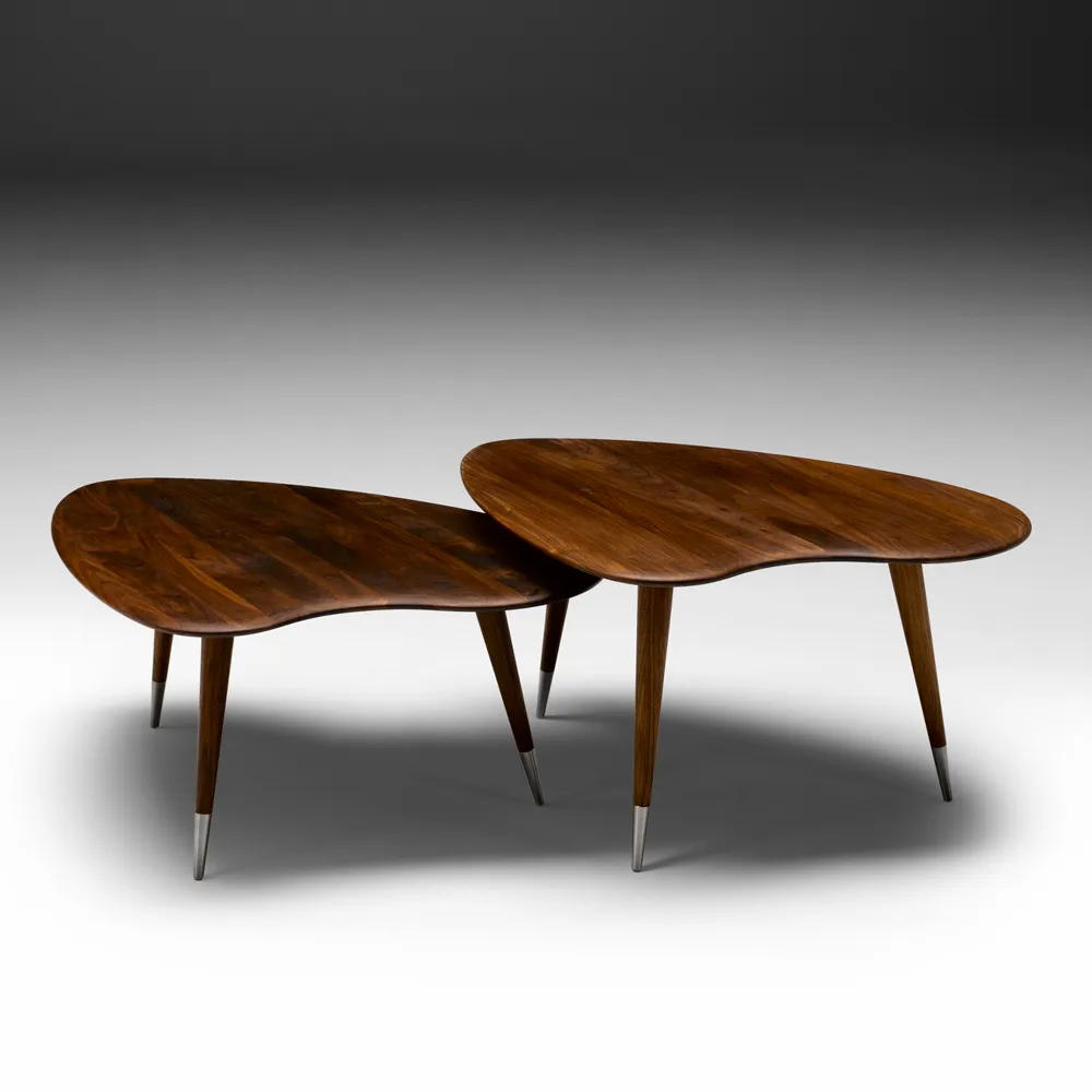 AK 2560 soffbord, ask svartbets, 40, fötter i rostfritt stål Naver Collection