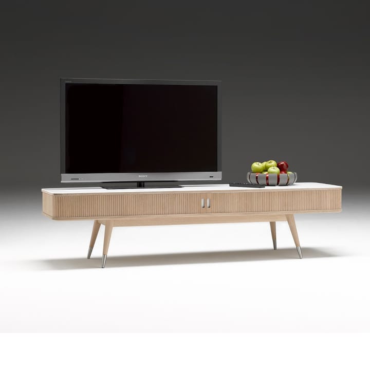 AK 2720 tv skåp, ek vitolja, point träben, corian top  Naver Collection