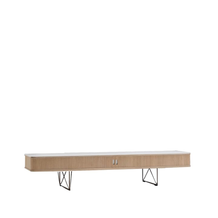 AK 2721 tv skåp, Ek olja-stålstativ-corian top Naver Collection