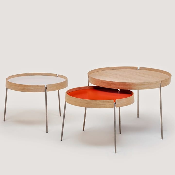 AK 710 bord, ek vitolja, fanér/vit laminat Naver Collection