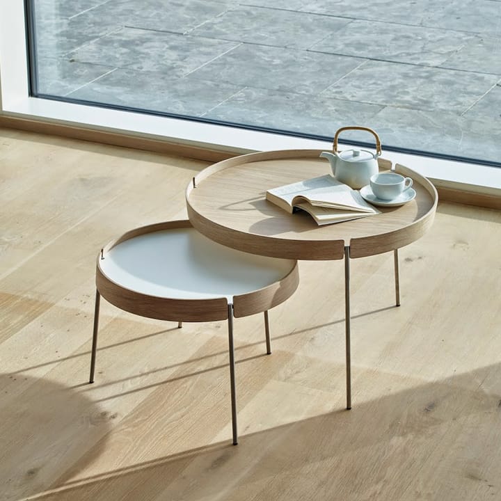 AK 710 bord, ek vitolja, fanér/vit laminat Naver Collection