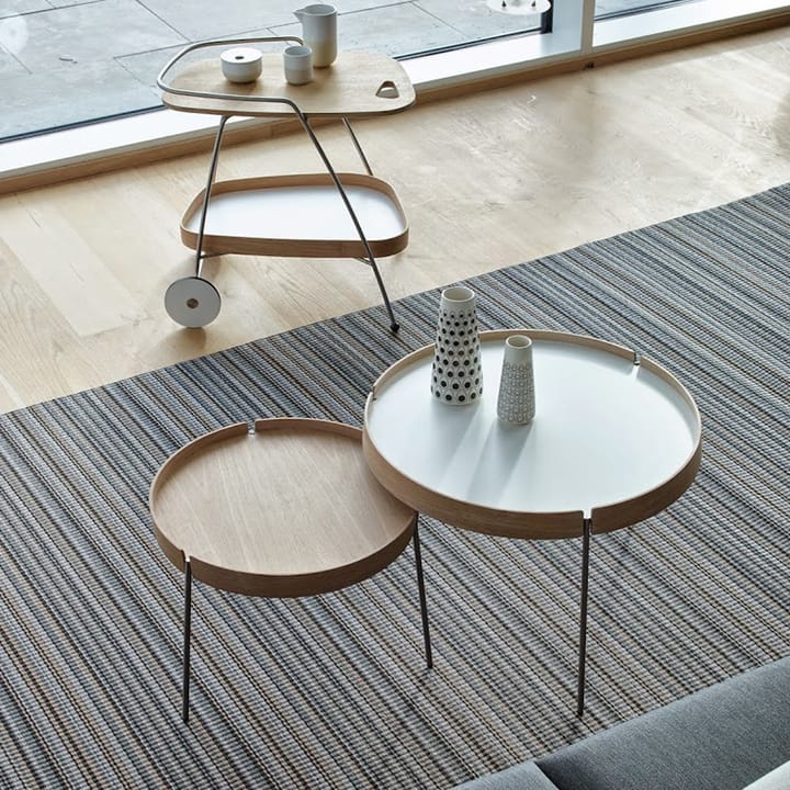 AK 710 bord, ek vitolja, fanér/vit laminat Naver Collection