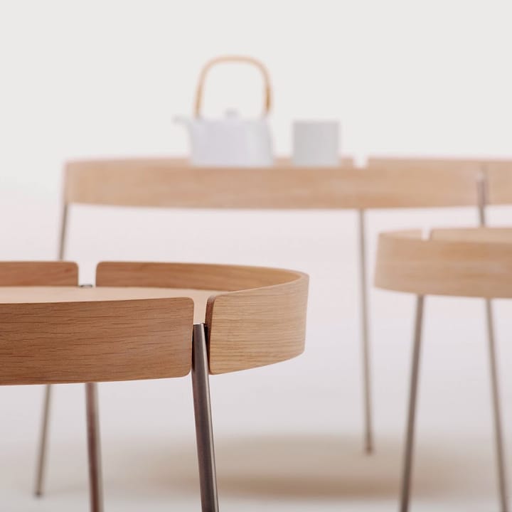 AK 710 bord, ek vitolja, fanér/vit laminat Naver Collection