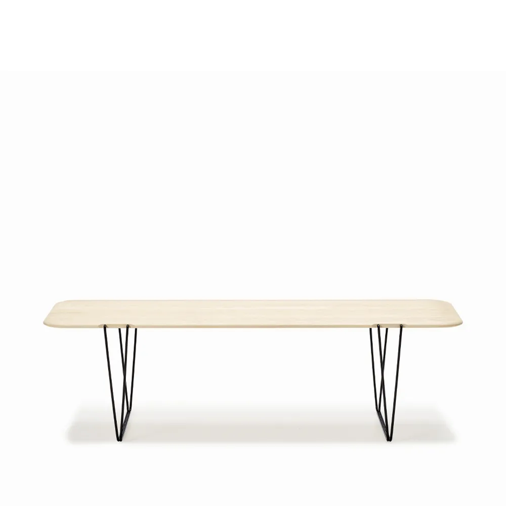 AK 830 soffbord, ask olja, svart stativ Naver Collection