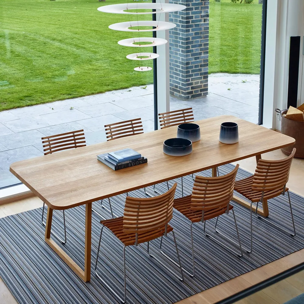 GM 3600 Twist matbord, ek olja, 210cm, svarta ben Naver Collection