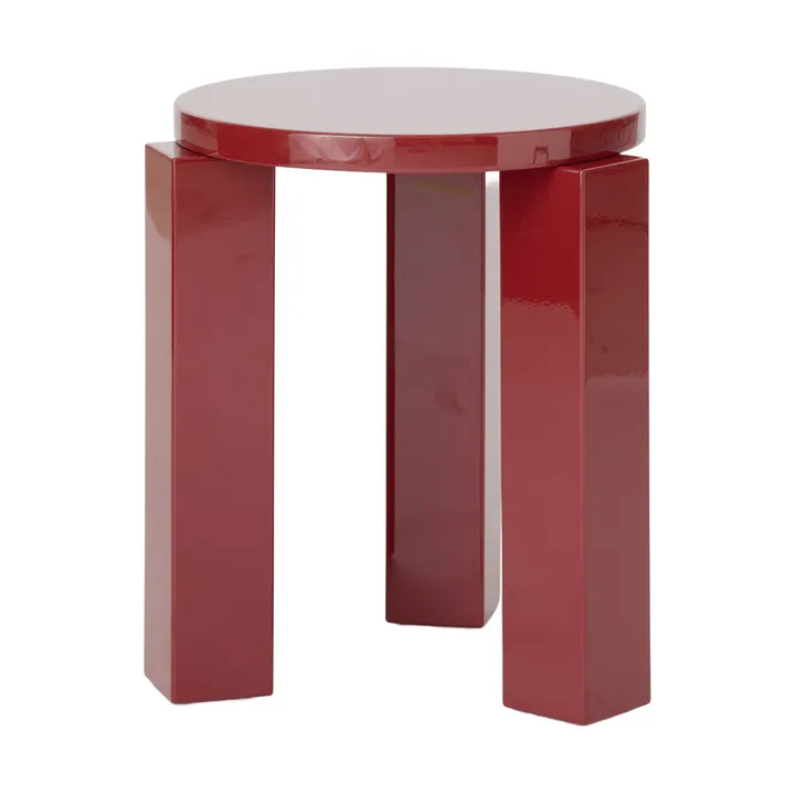 Atlas rund pall - Burgundy, Ø36x44 cm - New Works