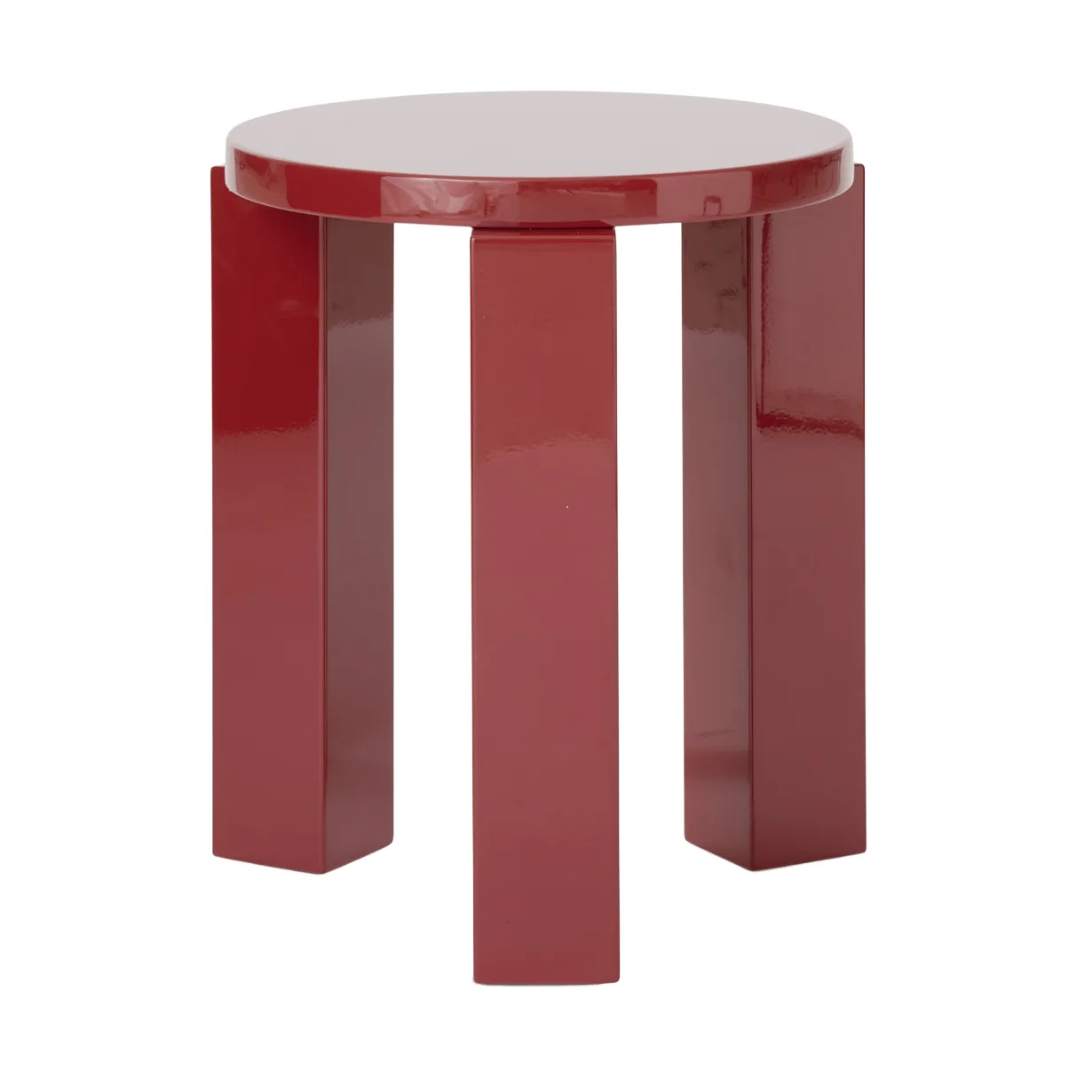 Atlas rund pall, Burgundy, Ø36x44 cm New Works