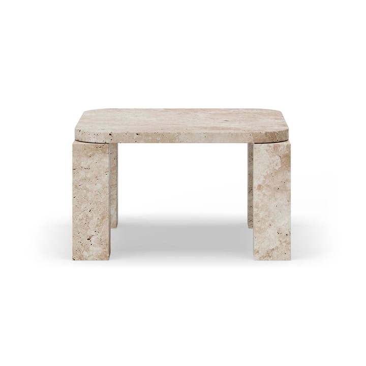 Atlas soffbord 60x60 cm - Unfilled Travertine - New Works