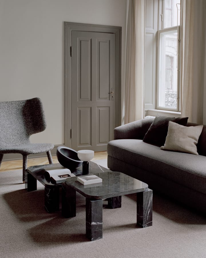 Atlas soffbord 82x82 cm, Costa Black marble New Works