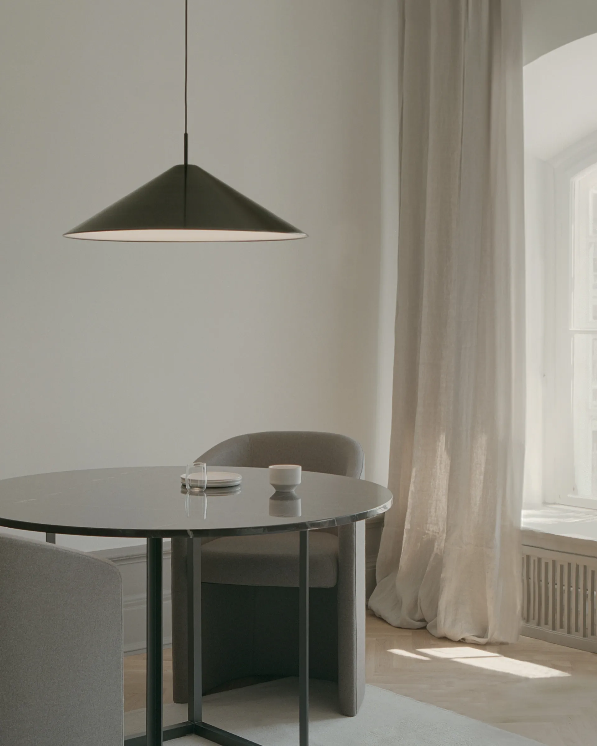 Brolly pendel Ø70 cm, Anodized aluminium New Works