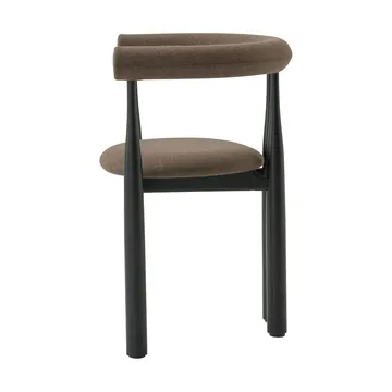 Bukowski karmstol klädd - Black, Wooly Plus 1008 - New Works