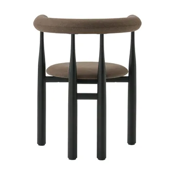 Bukowski karmstol klädd - Black, Wooly Plus 1008 - New Works