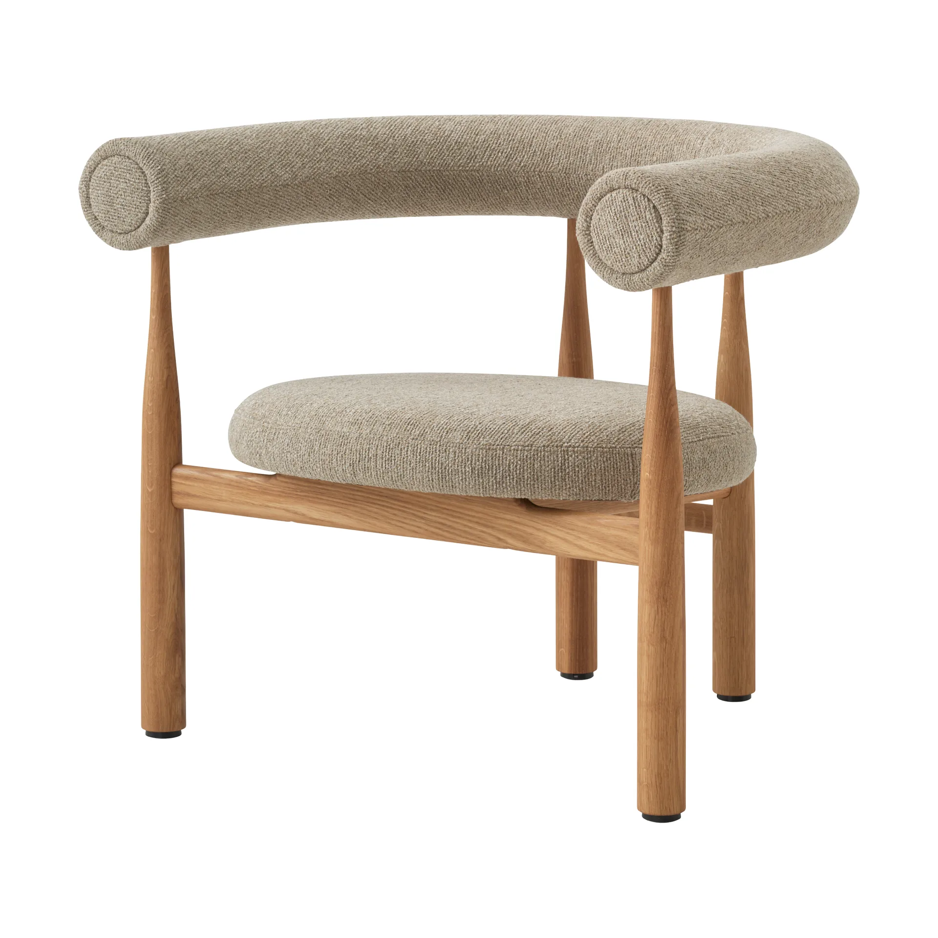 Bukowski Lounge Chair, Oak, Moss 17 New Works