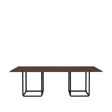Florence matbord rektangulärt - smoked oak, svart stativ - New Works