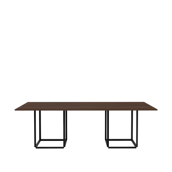Florence matbord rektangulärt - smoked oak, svart stativ - New Works