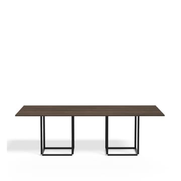Florence matbord rektangulärt - walnut, svart stativ - New Works