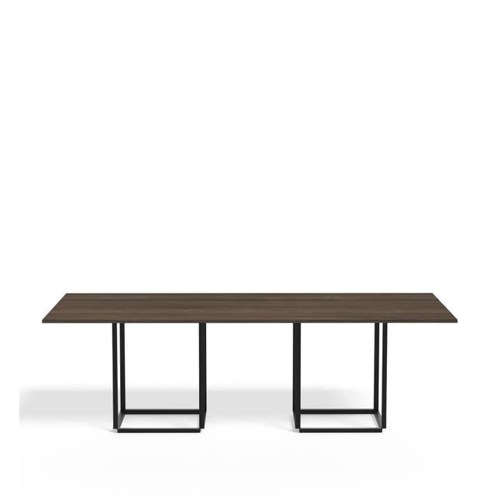 Florence matbord rektangulärt - walnut, svart stativ - New Works