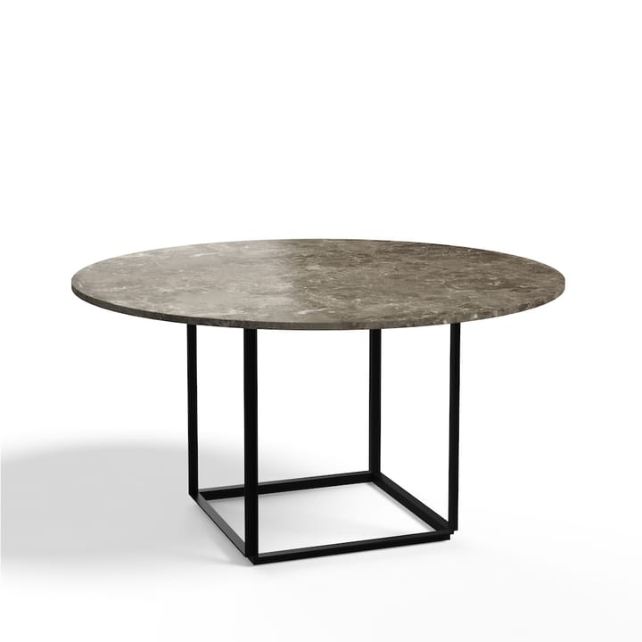 Florence matbord runt - gris du marais marble, ø145 cm, svart stativ - New Works