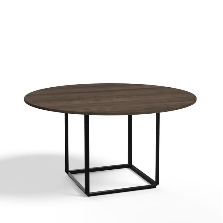 Florence matbord runt - walnut, ø145 cm, svart stativ - New Works