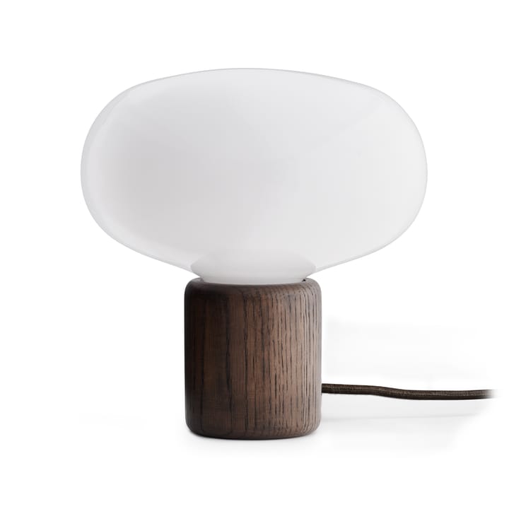 Karl-Johan bordslampa - Smoked oak-white opal glass - New Works