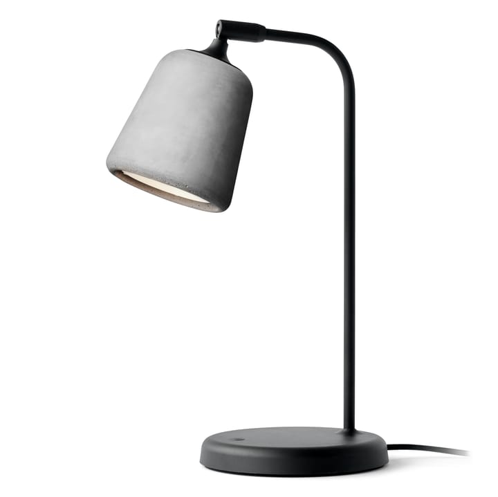 Material bordslampa - Light grey concrete - New Works