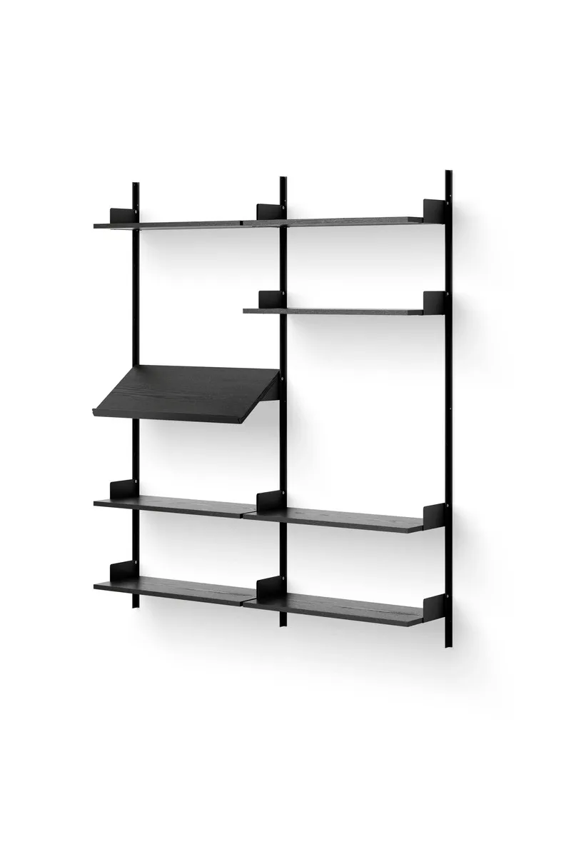 New Works Living hylla 190 cm svart ask,  New Works